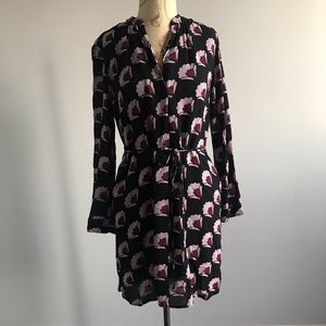 Feather patterned dress